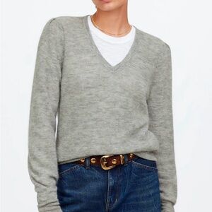 NWT Madewell Alpaca-Blend Deep V-Neck Sweater